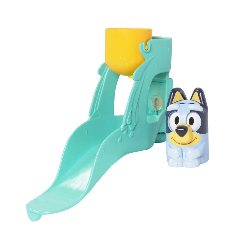 Bluey Toomies Waterslide Bath Toy with Pouring Bucket for Toddlers
