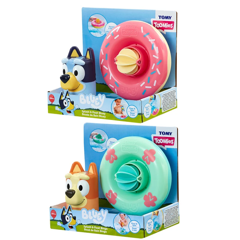 Toomies Bluey and Bingo Splash and Float Toddler Bath Toy