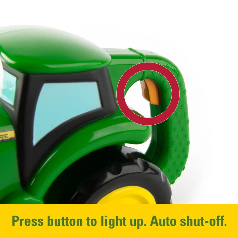 John Deere Johnny Tractor 2-in-1 Push Along Toy and Flashlight