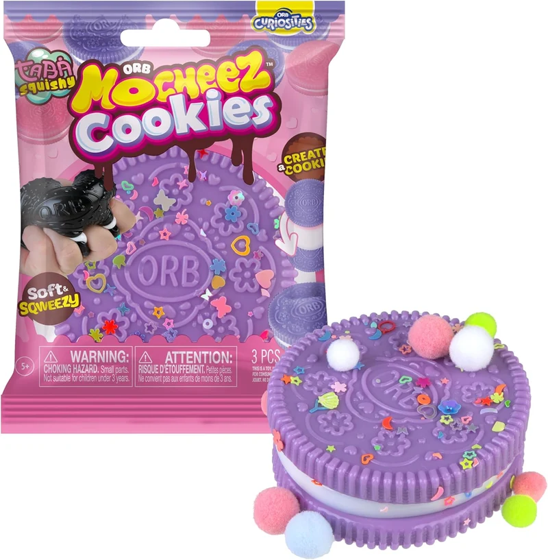 ORB Curiosities Mega Mocheez Sandwich Cookie Squishy Toy 3 Pack