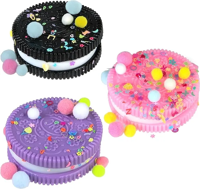 ORB Curiosities Mega Mocheez Sandwich Cookie Squishy Toy 3 Pack