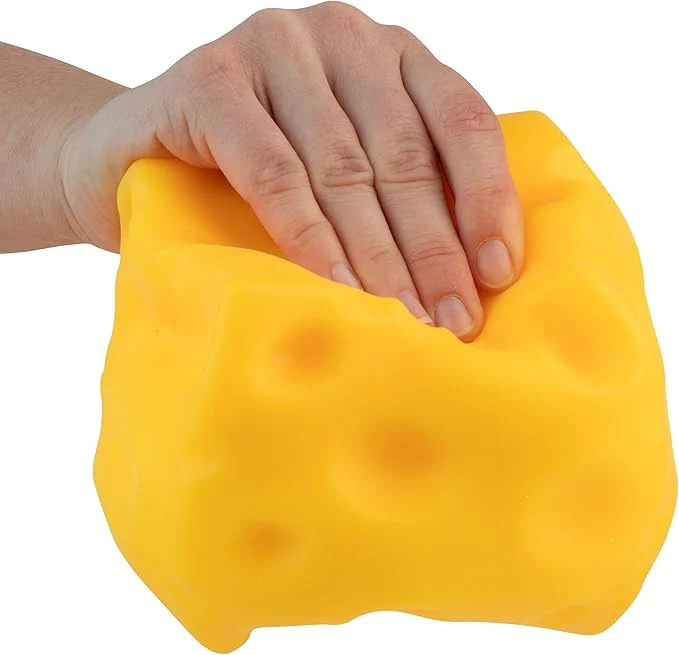 ORB Easy Sqweezy Super Cheesy Giant Slow Rising Fidget Toy Block