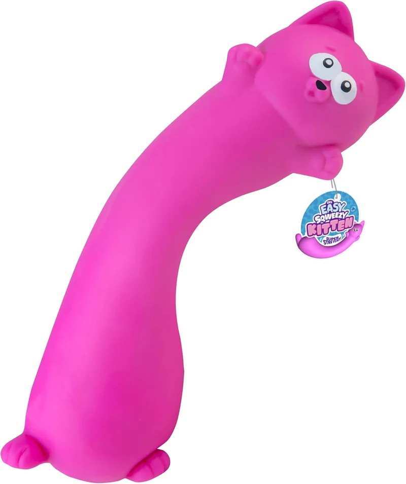 ORB Easy Sqweezy Giant Pink Stretchy Cat Stress Relief Fidget