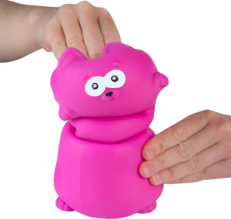 ORB Easy Sqweezy Giant Pink Stretchy Cat Stress Relief Fidget