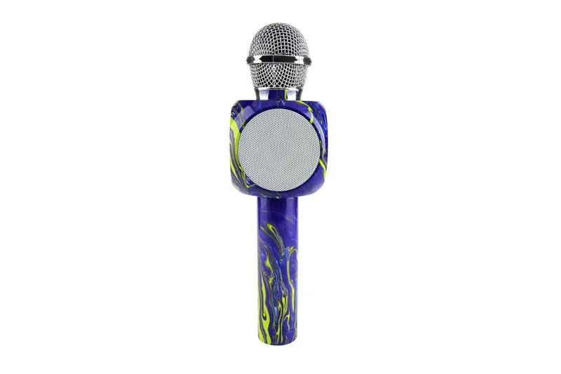 Swirl Purple Bluetooth Karaoke Microphone and Speaker Sing Along Bling