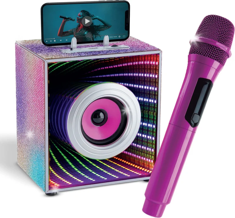 Ultimate Bling Pop Star Karaoke Bluetooth Speaker and Wireless Mic