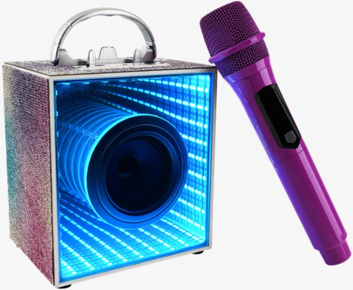 Ultimate Bling Pop Star Karaoke Bluetooth Speaker and Wireless Mic