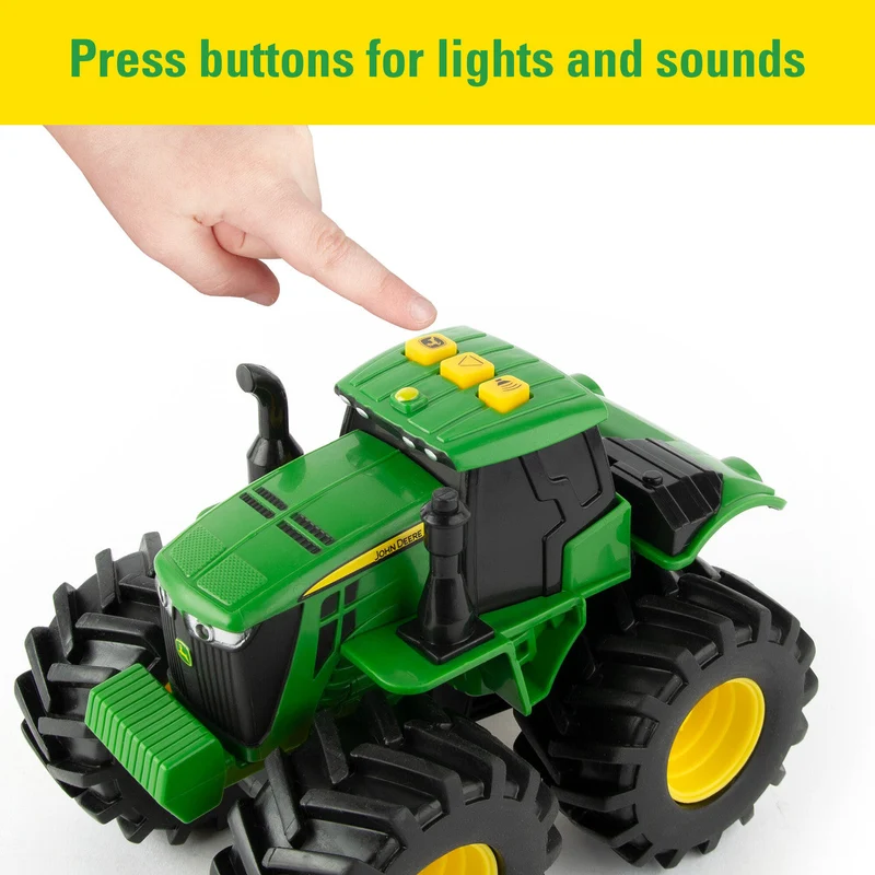 John Deere Monster Treads Lights and Sounds Tractor and Combine 2-Pack