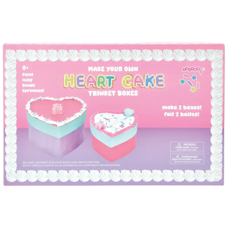 Iscream DIY Make Your Own Heart Cakes Craft Activity Kit