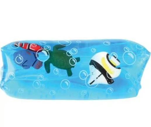 Coral Reef Life Water Snake Fidget Toy With Sparkles