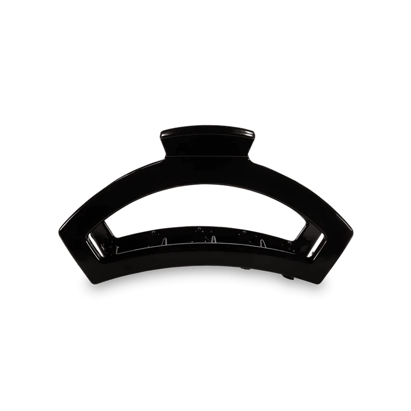 Teleties Open Small Hair Clip Jet Black