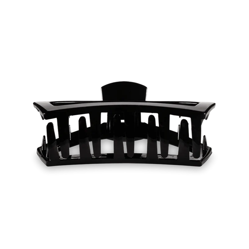 Teleties Open Small Hair Clip Jet Black