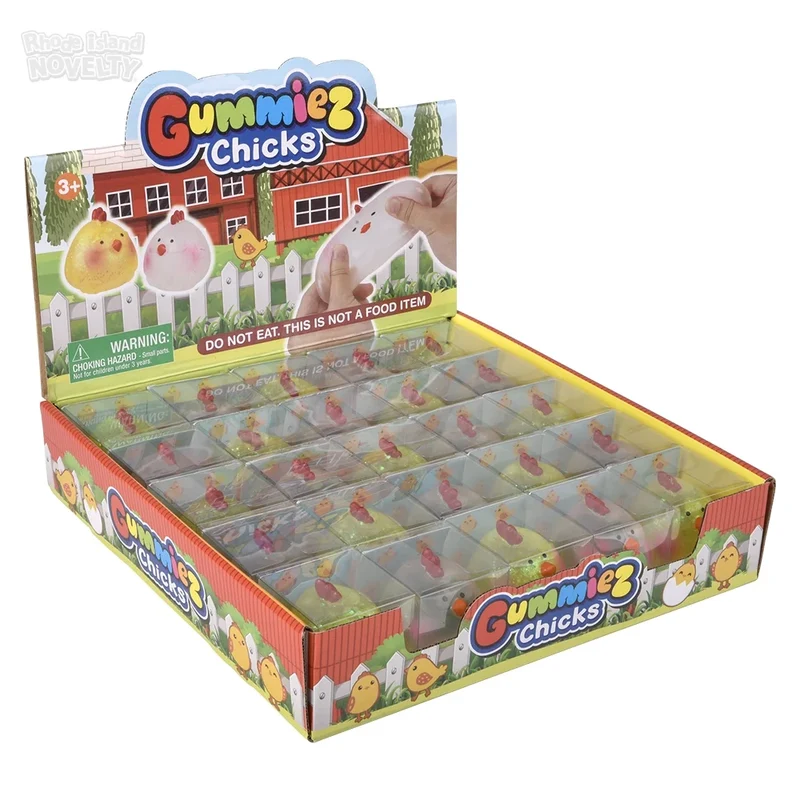 Gummiez Chicks 2.5 Inch Squeeze Fidget Toy