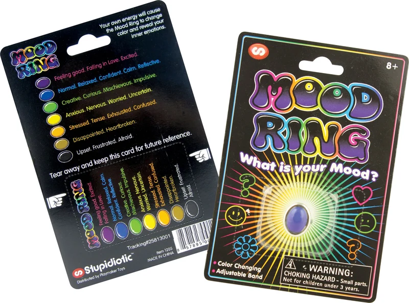 Adjustable Color Changing Mood Ring for Kids and Teens