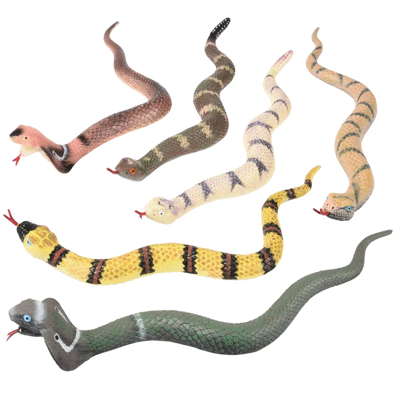 US Toy Company 15 Inch Realistic Stretchy Rubber Snakes Gag Gift Toy