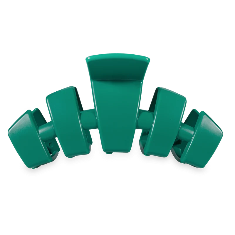 Teleties Large Classic Matte Green Fir Real Claw Hair Clip