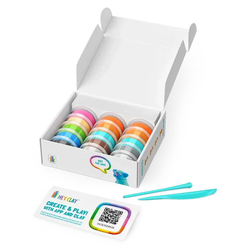 Hey Clay Dog Story Kids Air-Dry Modeling Clay Kit with App
