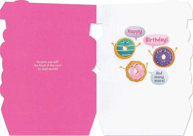 Peaceable Kingdom Box Of Donuts Scratch & Sniff Card