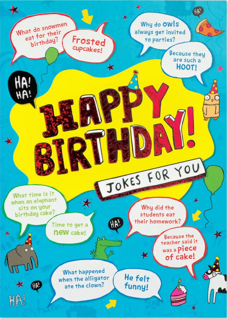 Jokes for You Birthday Card