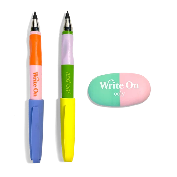 Write On: Graphite Pencils + Eraser