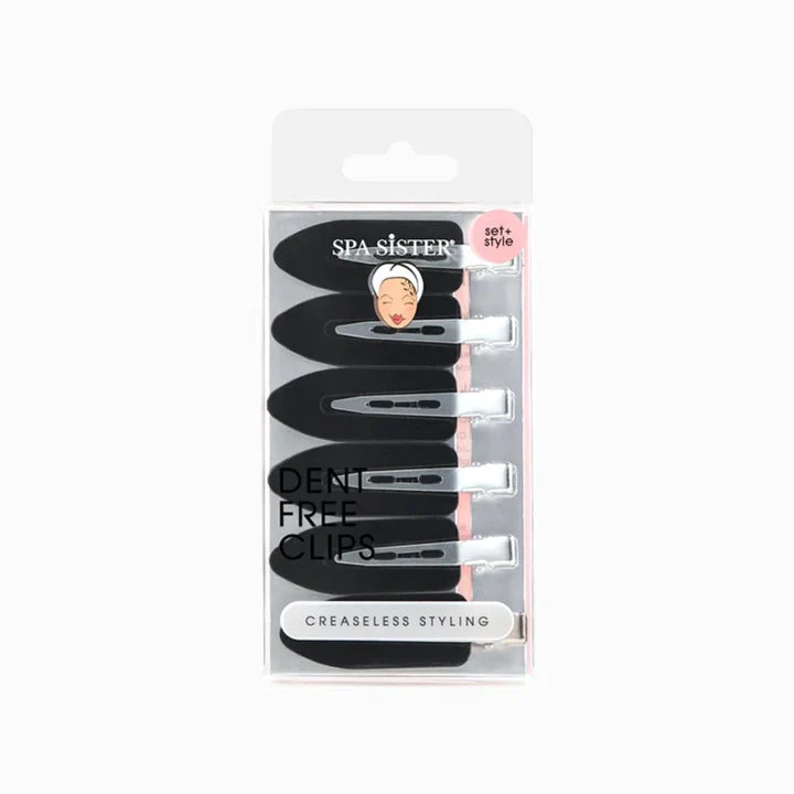 Spa Sister Dent Free Clips 6ct - Black