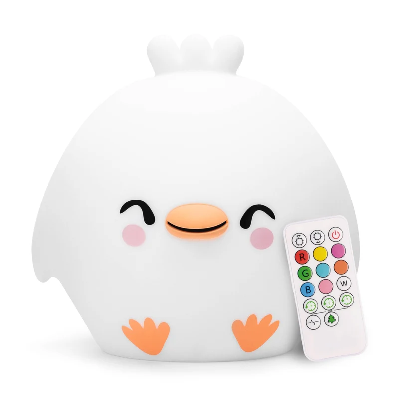 Lumipets Kawaii LED Chick Silicone Night Light with Remote Control