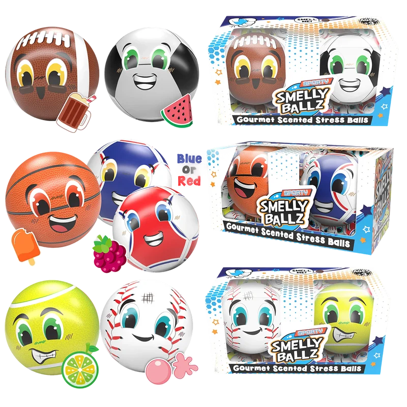 Scented Sports Stress Balls 2 Pack with Gourmet Fragrances