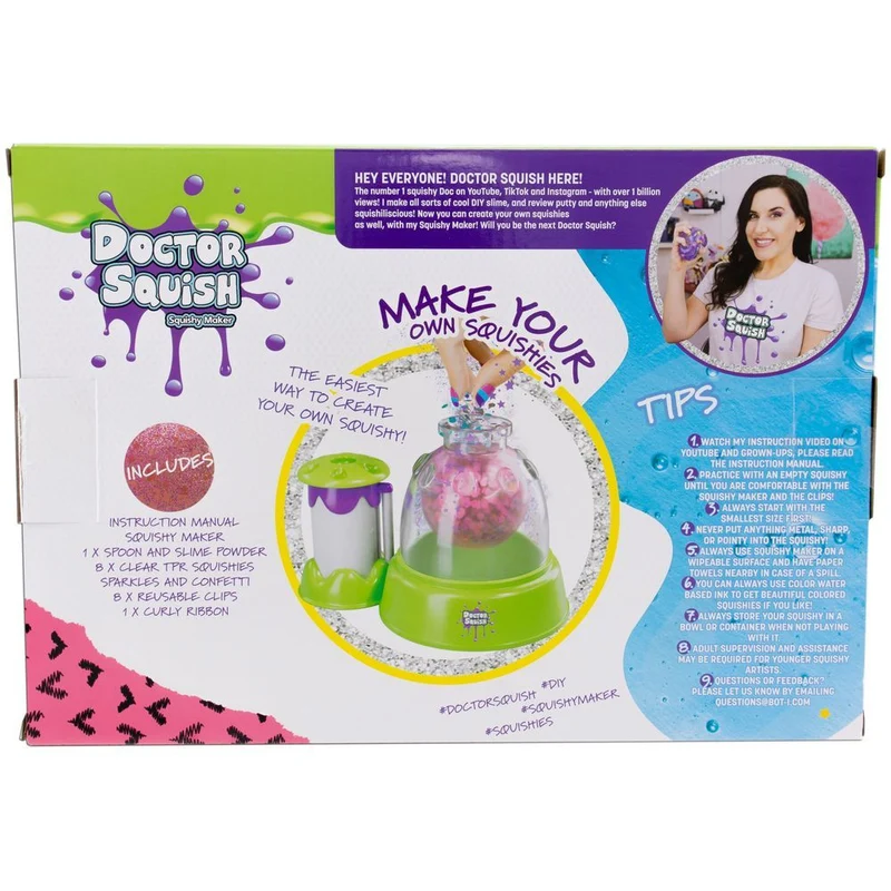 Doctor Squish DIY Squishy Maker Station 25 Piece Craft Kit