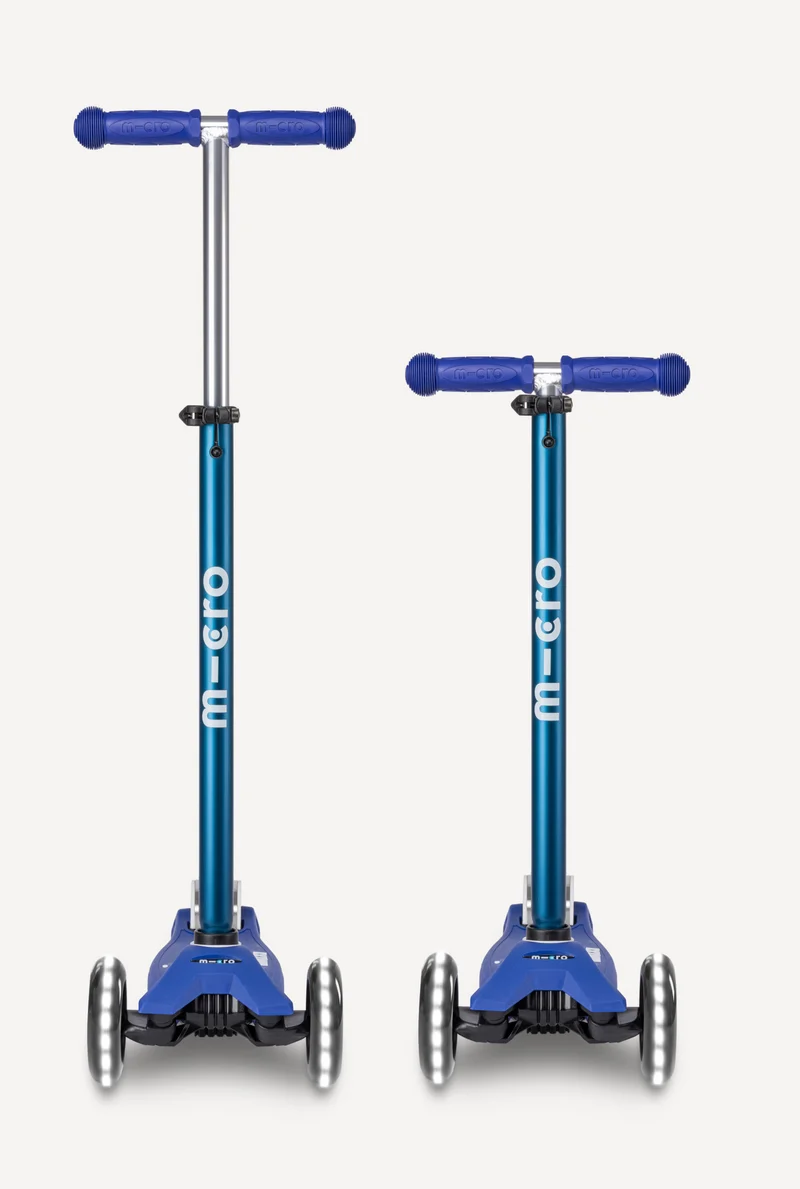 Maxi LED Micro Scooter Blue and White