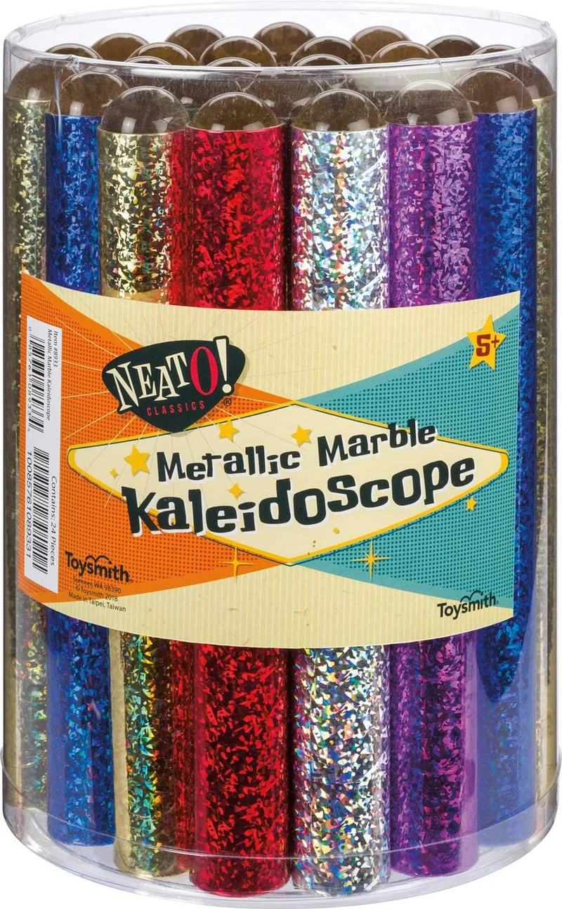 Toysmith Shiny Metallic Mylar Marble Prism Teleidoscope Educational Toy
