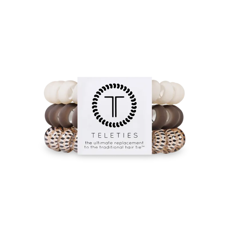 Teleties Large Toasted Spiral Hair Coils Strong Grip Bracelet Ties
