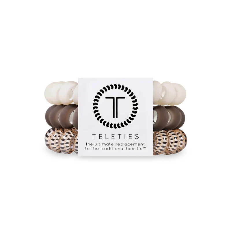 Teleties Large Toasted Spiral Hair Coils Strong Grip Bracelet Ties