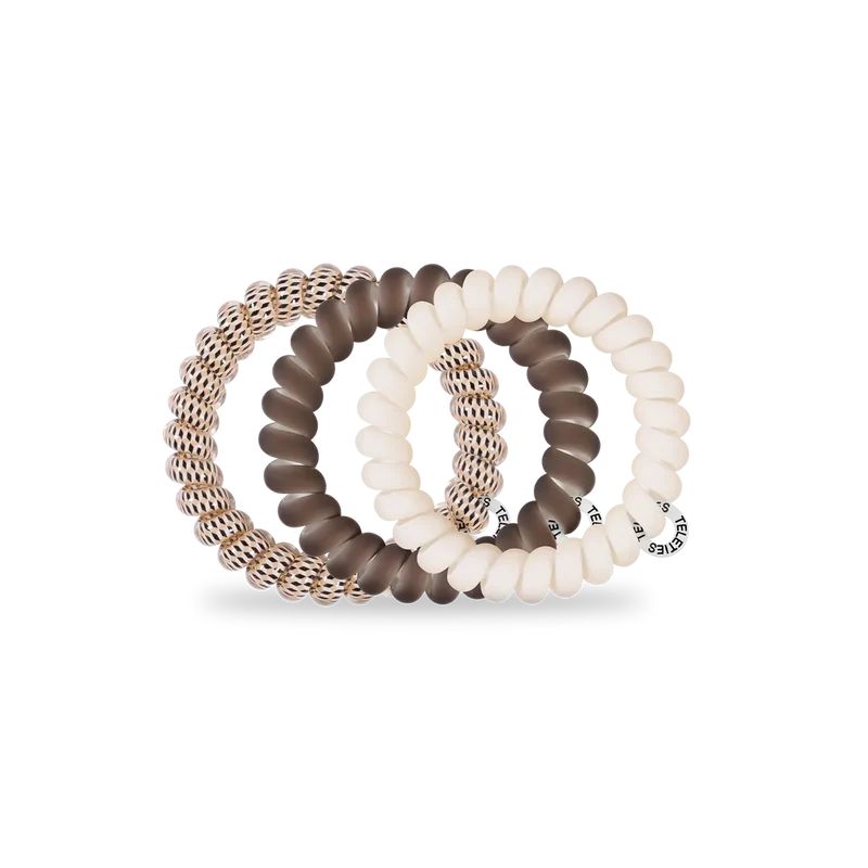 Teleties Large Toasted Spiral Hair Coils Strong Grip Bracelet Ties