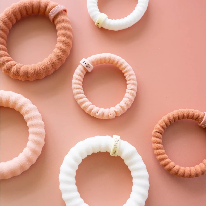 TELETIES Small For the Love of Nudes Nylon Hair Ties