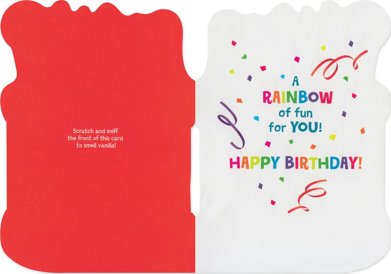 Birthday Card: Scratch & Sniff Cake