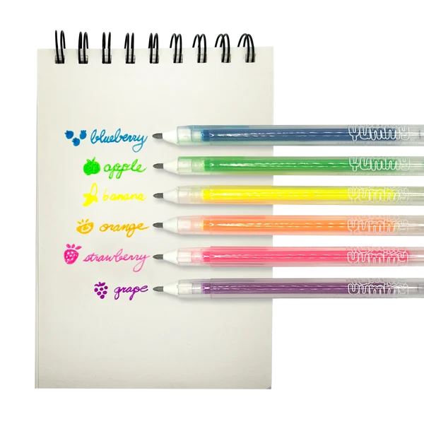 Yummy Yummy 6 Scented Neon Gel Pens