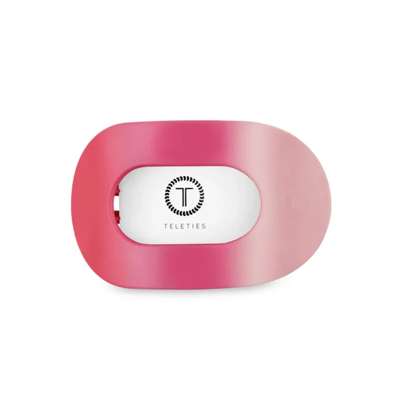 Teleties Kiss and Tell Medium Flat Pink Ombre Hair Clip