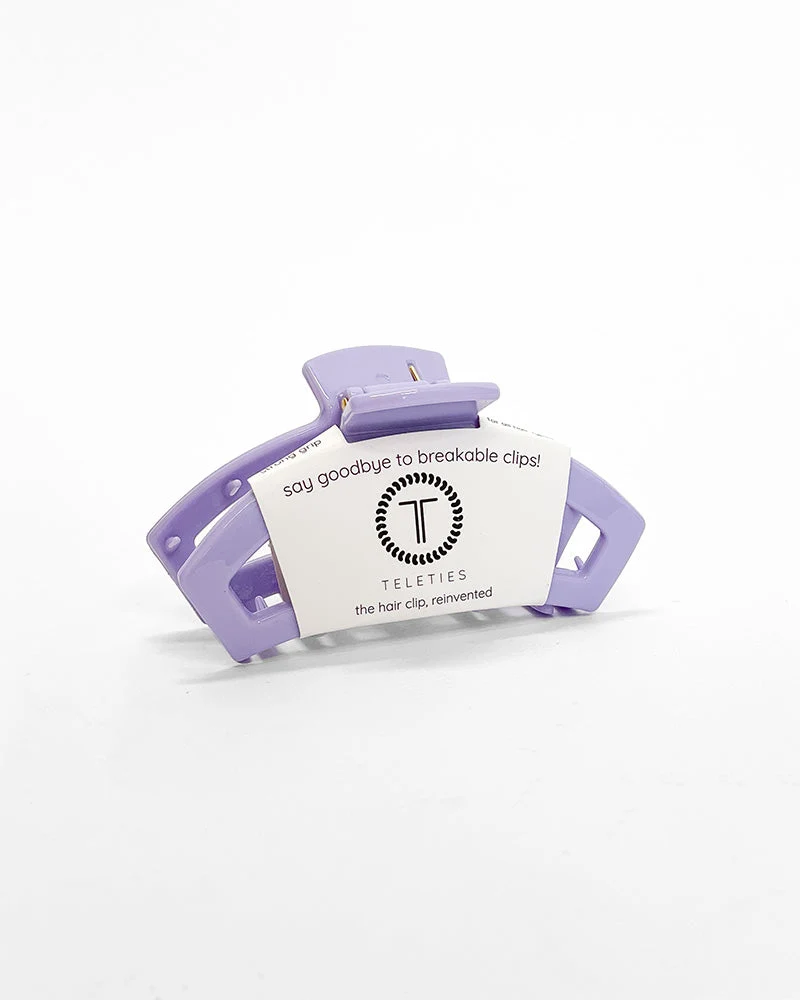 Teleties Medium Open Hair Clip in Lilac You Purple
