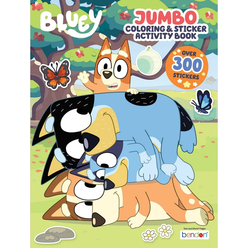 Bluey Jumbo Coloring & Sticker Activity Book