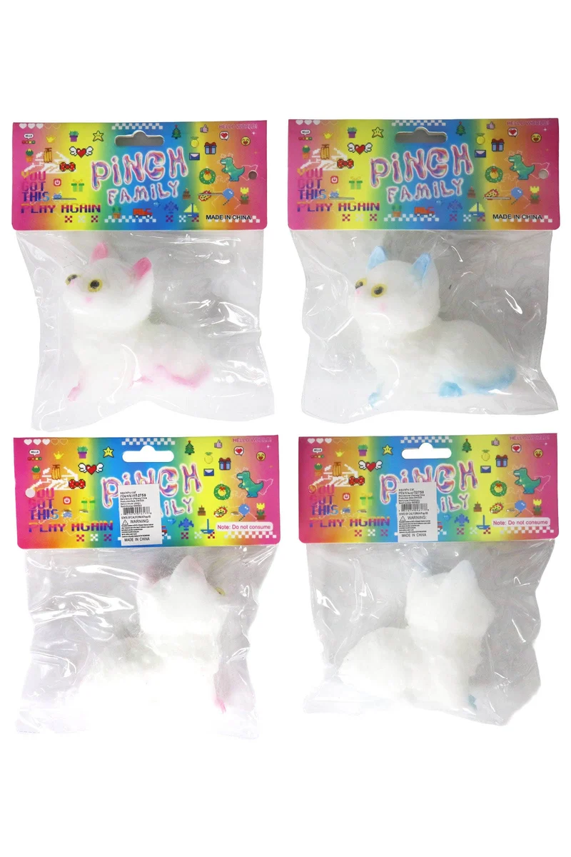 Fuzzy Persian Cat Mochi Squishy Bag