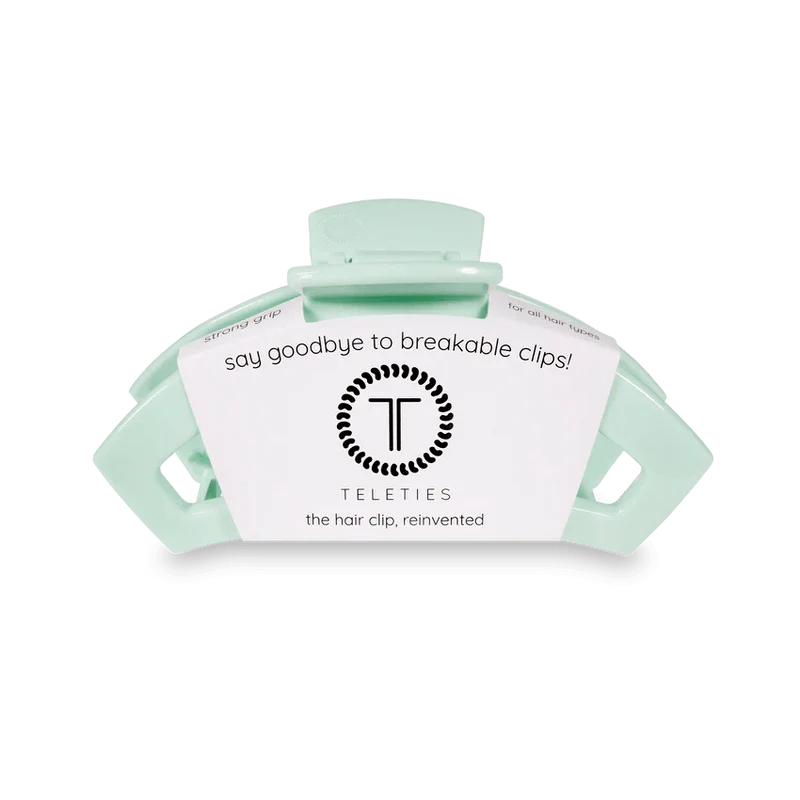 Teleties Open Medium Hair Clip Mint To Be
