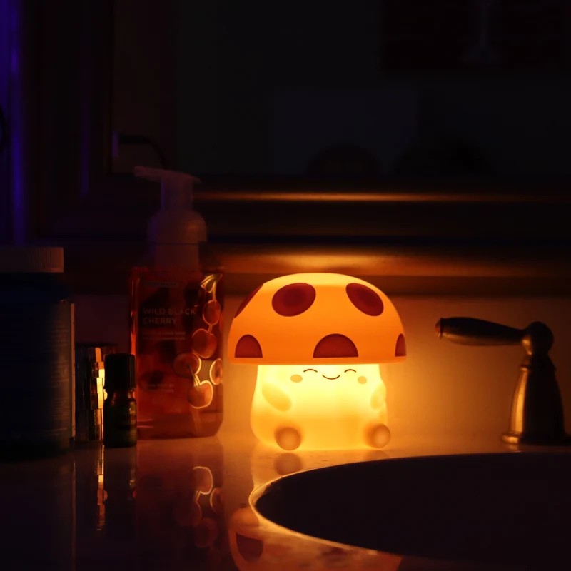 Mushi Ambient Mushroom Light Soft Silicone USB Rechargeable Lamp