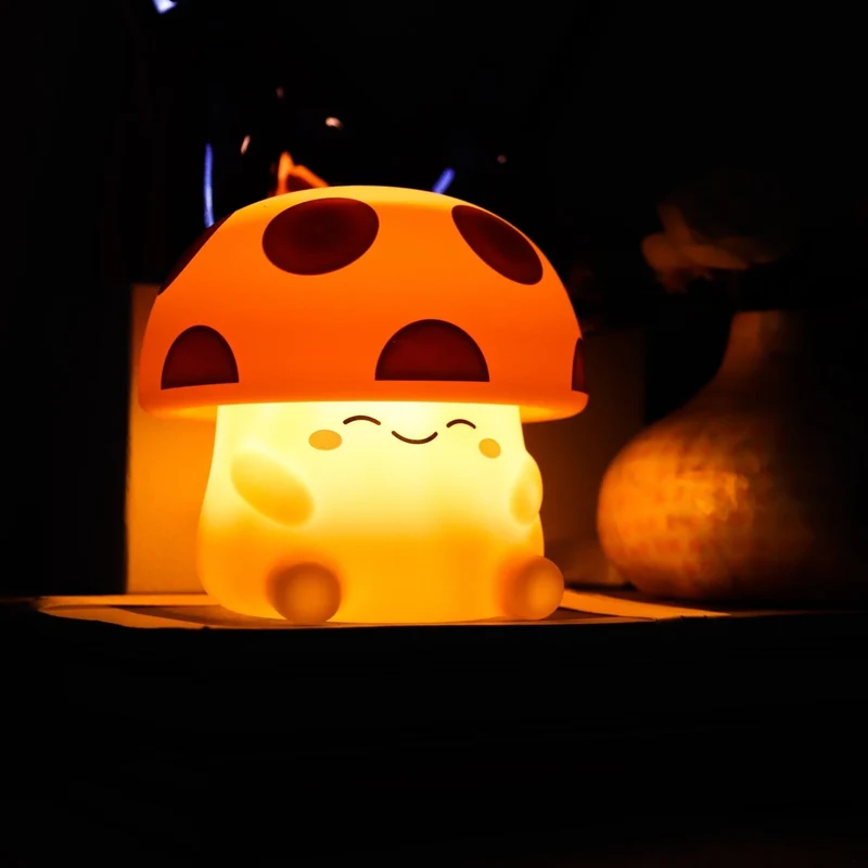 Mushi Ambient Mushroom Light Soft Silicone USB Rechargeable Lamp