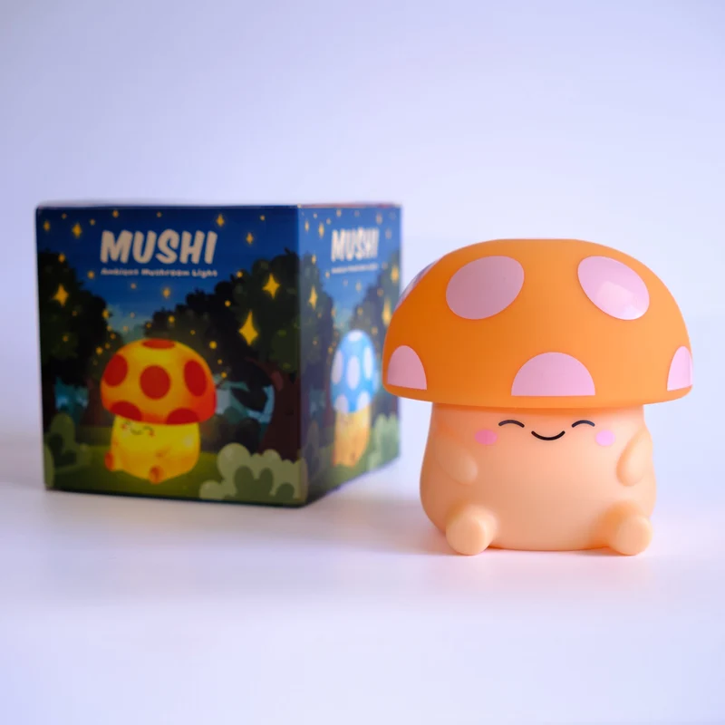 Mushi Ambient Mushroom Light Soft Silicone USB Rechargeable Lamp