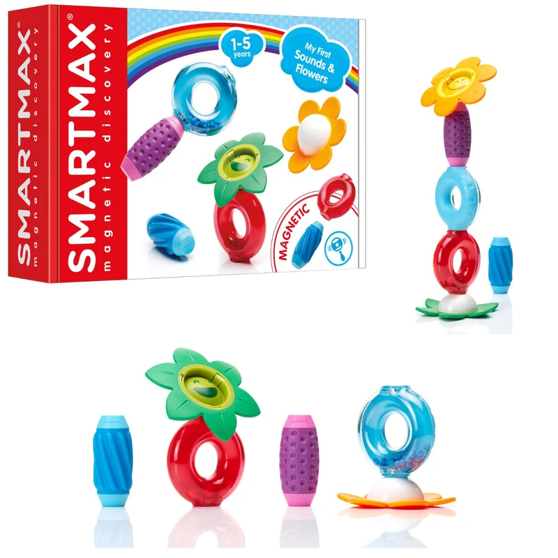 SmartMax My First Sounds and Flowers Magnetic STEM Sensory Building Set