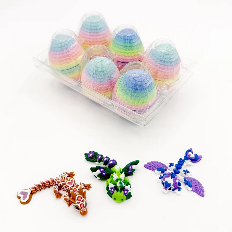 Pye Games 6-Pack Mini Mystery Dragon Eggs with Collectible Dragons