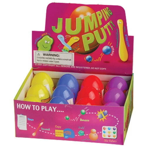 U.S. Toy Assorted Jumping Putties Bouncing Egg Shaped Party Favors