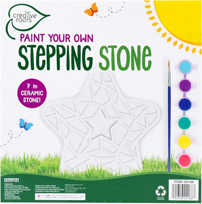 Creative Roots Paint Your Own Star Stepping Stone DIY Kit