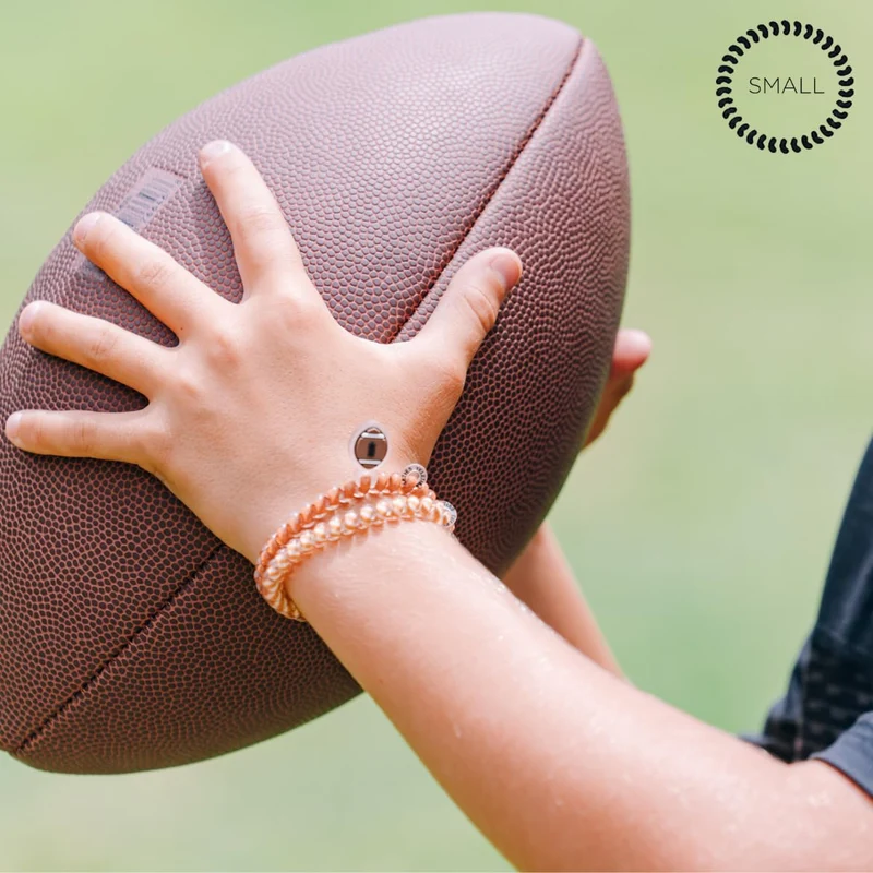 TELETIES Football Small Spiral Hair Coils No Crease Ties
