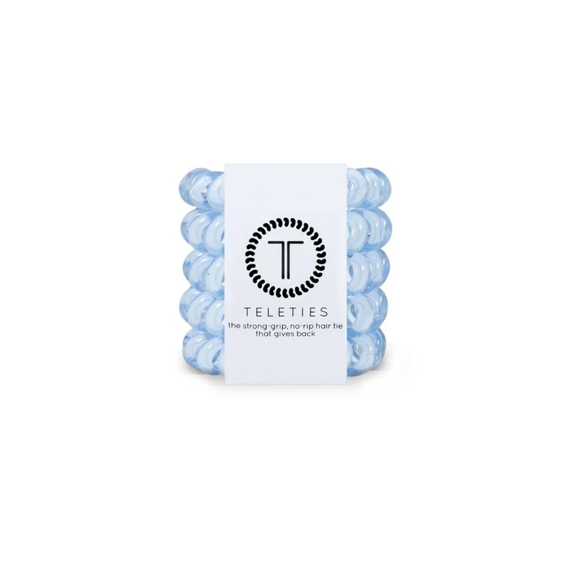 Tiny Teleties No Rip Strong Grip Spiral Hair Ties Five Pack Party People